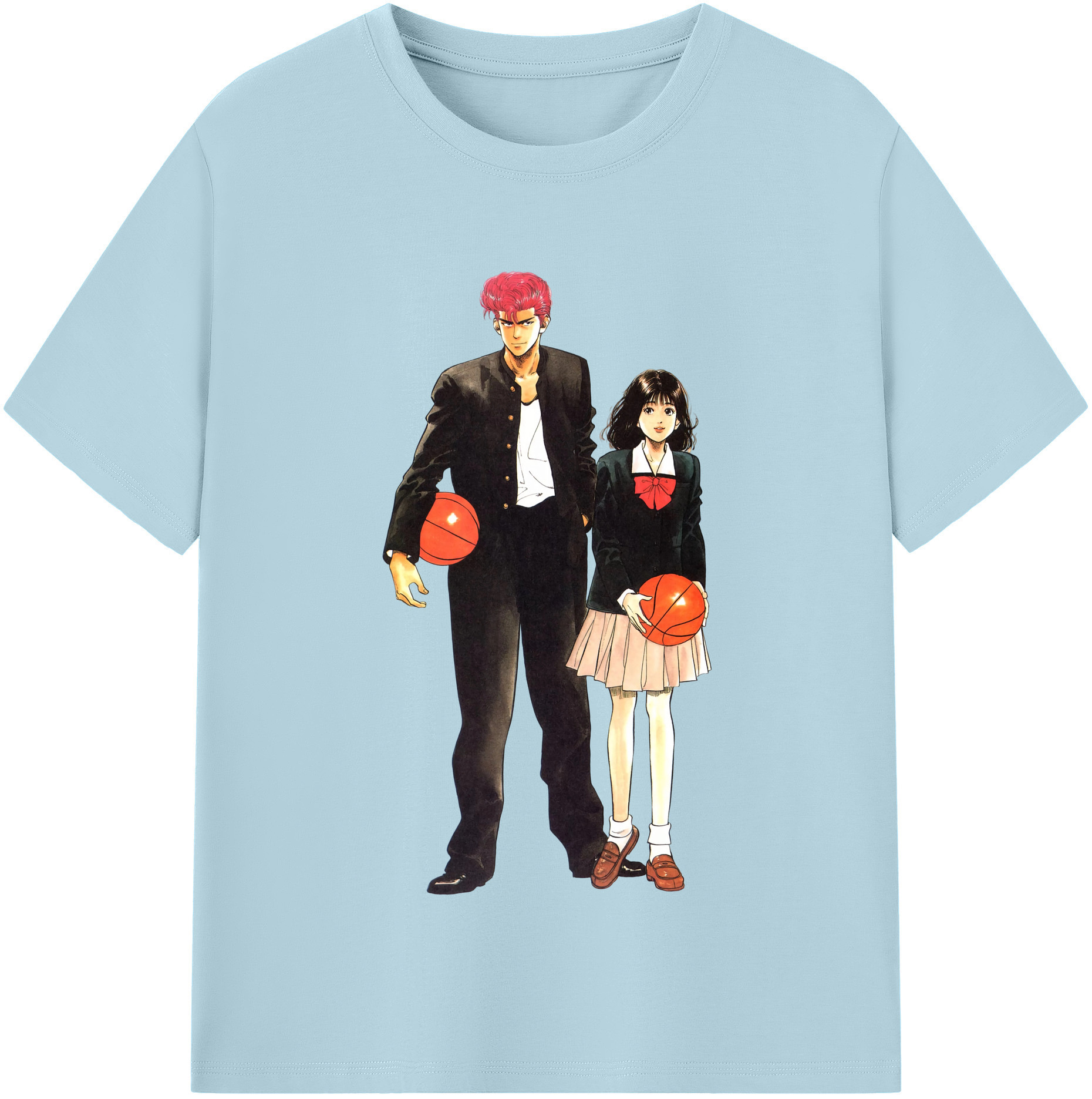 （画像用） SLAM DUNK／スラムダンク 綿100％半袖Tシャツ（フロントプリント）